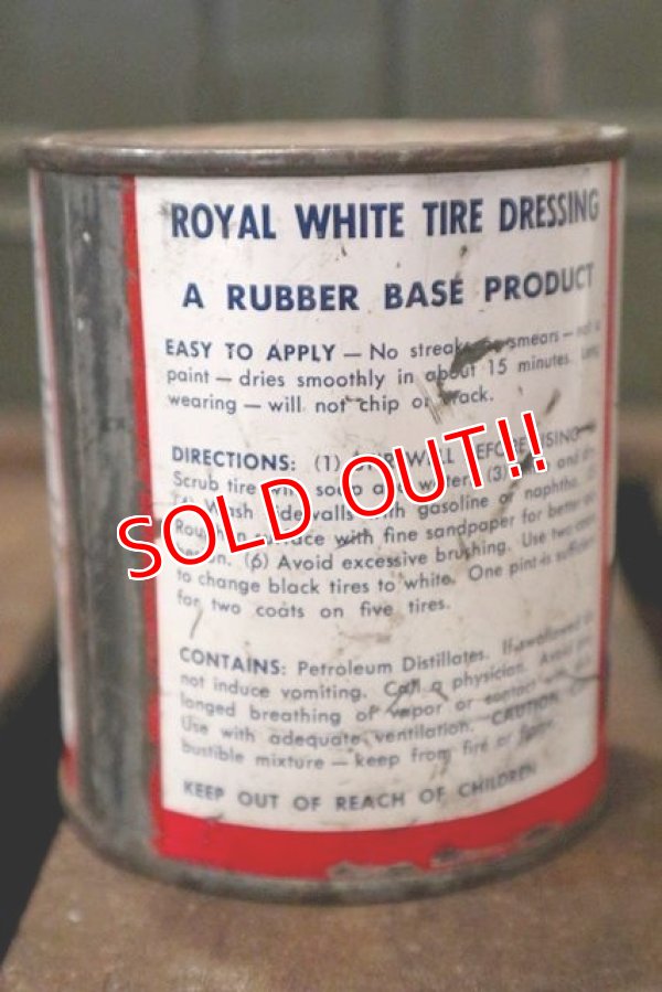 画像4: dp-180801-40 Royal / 1940's-1950's White Tire Dressing Can