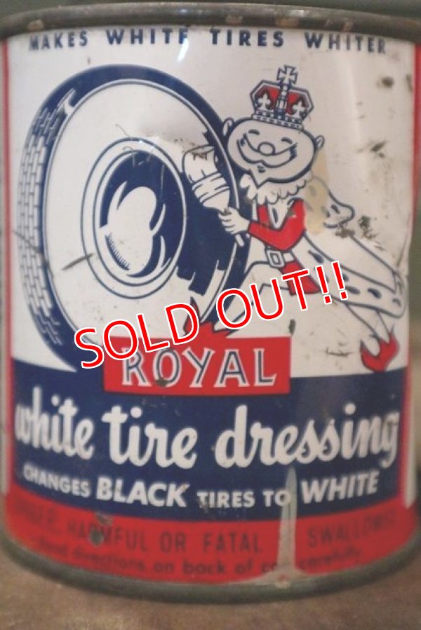 画像2: dp-180801-40 Royal / 1940's-1950's White Tire Dressing Can