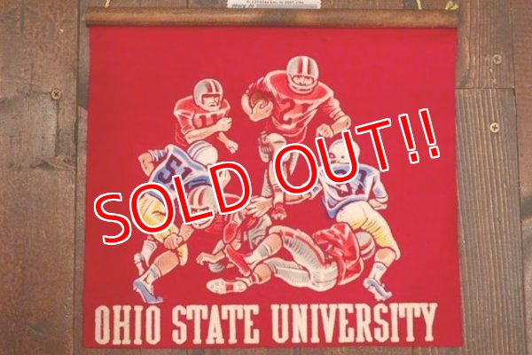 画像1: dp-180801-72 OHIO STATE UNIVERSITY / Vintage Football Banner