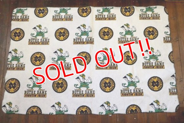 画像2: dp-180801-110 University of Notre Dame / Fighting Irish Blanket