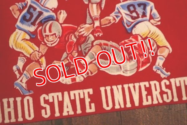 画像3: dp-180801-72 OHIO STATE UNIVERSITY / Vintage Football Banner