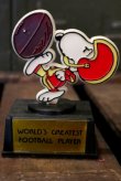 画像1: ct-180801-47 Snoopy / AVIVA 1970's Trophy "World's Greatest Football Player"