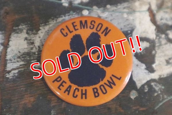 画像1: dp180801-77 Clemson Peach Bowl  / Vintage College Pinback