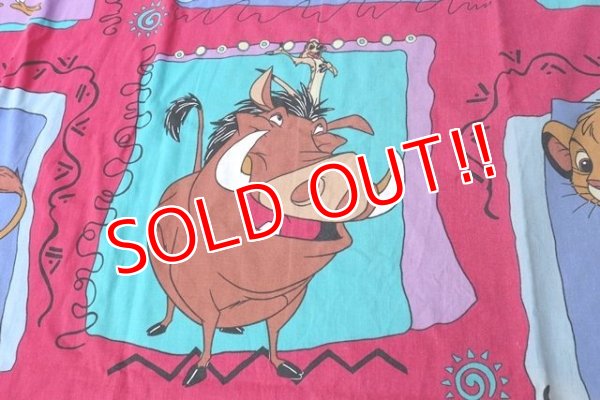 画像4: ct-180901-170 Lion King / 1990's Flat sheet (Twin)