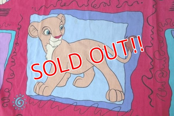 画像3: ct-180901-170 Lion King / 1990's Flat sheet (Twin)