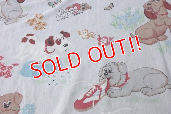 画像5: ct-180901-169 Pound Puppies / 1980's Flat Sheet (Twin)