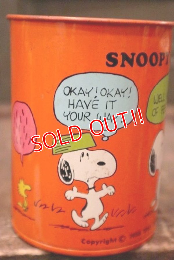 画像4: ct-180901-221 Snoopy / 1970's Tin Can