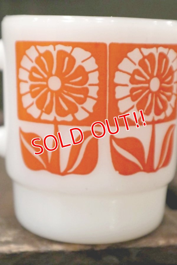 画像3: ct-180901-224 Fire-King / 1960's Stacking Mug Gerbera Orange