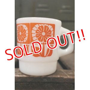 画像: ct-180901-224 Fire-King / 1960's Stacking Mug Gerbera Orange