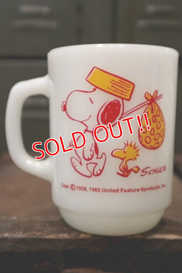 画像1: ct-180901-222 Snoopy / Anchor Hocking 1970's-1980's Come Home 9oz Mug