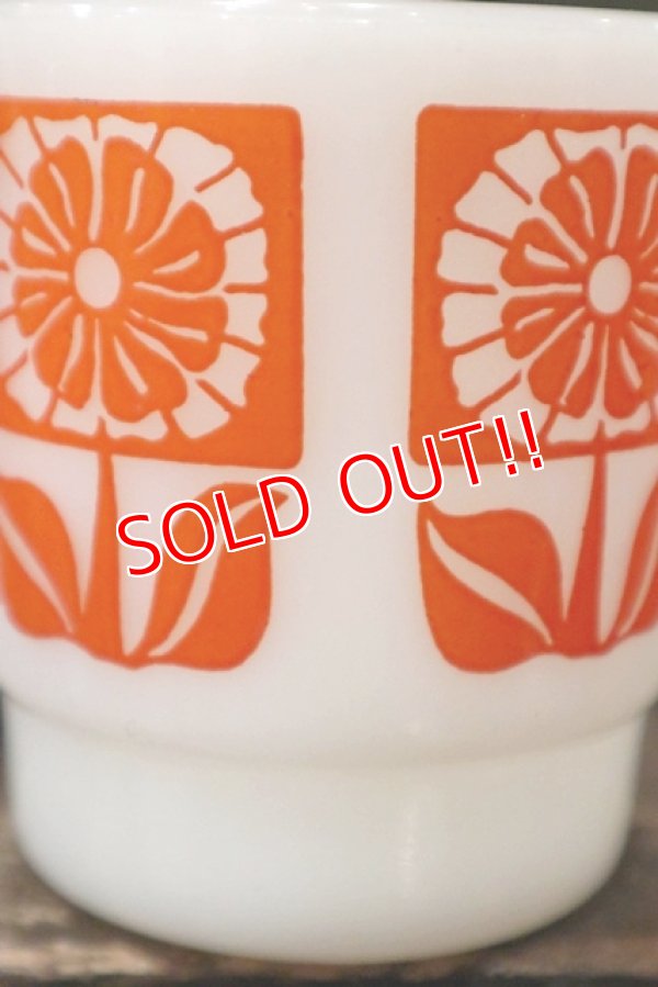 画像4: ct-180901-224 Fire-King / 1960's Stacking Mug Gerbera Orange