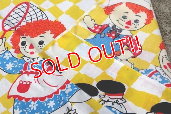 画像5: ct-180901-167 Raggedy Ann & Andy / 1980's Flat Sheet (Twin)