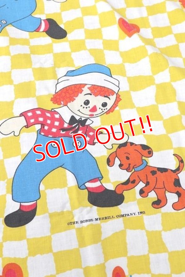 画像3: ct-180901-167 Raggedy Ann & Andy / 1980's Flat Sheet (Twin)