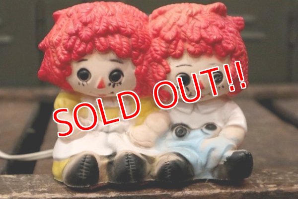 画像1: ct-180901-226 Raggedy Ann & Andy / Vintage Night Light