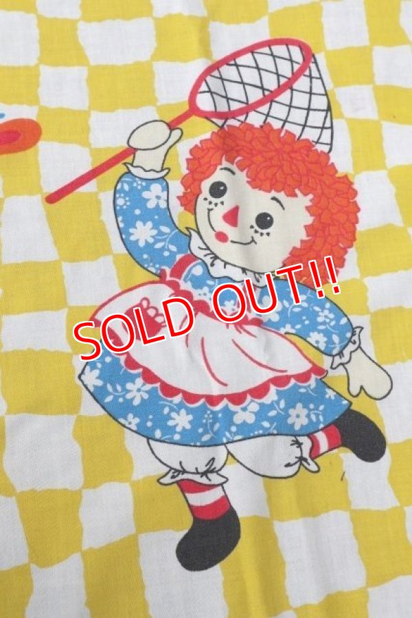 画像4: ct-180901-167 Raggedy Ann & Andy / 1980's Flat Sheet (Twin)