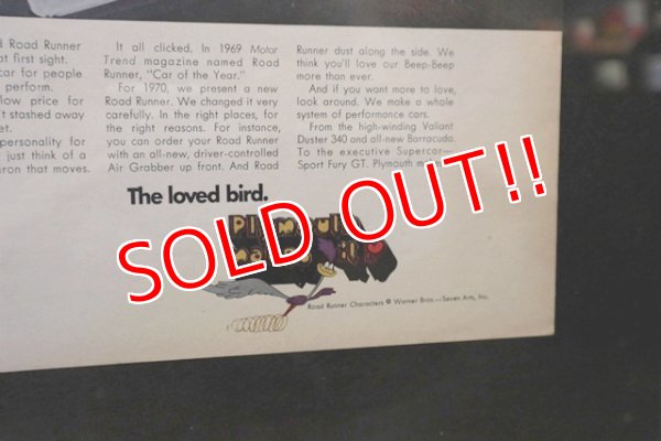 画像3: ct-180901-227 Chrysler Plymouth Road Runner / 1970's Advertising