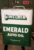 画像1: dp181001-02 SINCLAIR / EMERALD AUTO OIL 1960's 2 Gallons Can