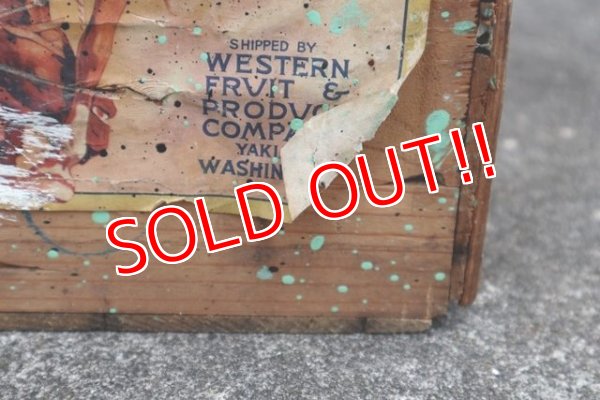 画像3: dp-181001-01 Western Brand / Washington State Apples Vintage Wood Box