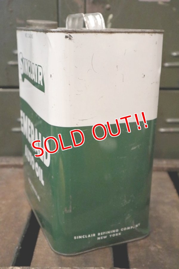 画像6: dp181001-02 SINCLAIR / EMERALD AUTO OIL 1960's 2 Gallons Can