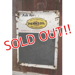 画像: dp-181001-06 PENNZOIL / 1960's Chalk Board