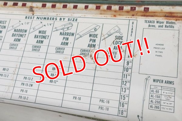 画像11: dp-181001-04 TEXACO / 1960's Wiper Blade Cabinet