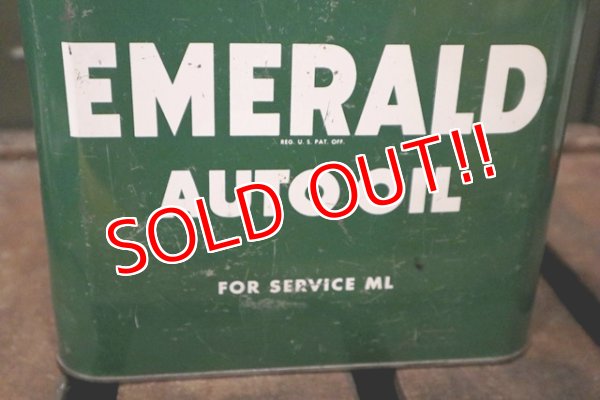 画像4: dp181001-02 SINCLAIR / EMERALD AUTO OIL 1960's 2 Gallons Can