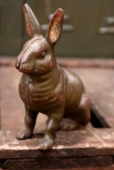 画像: dp-180901-20 late 1800's〜early 1900's Penny Bank "Rabbit"