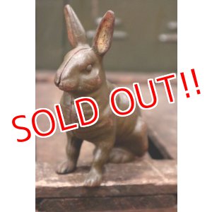 画像: dp-180901-20 late 1800's〜early 1900's Penny Bank "Rabbit"