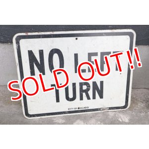 画像: dp-181001-15 Road Sign "NO LEFT TURN"