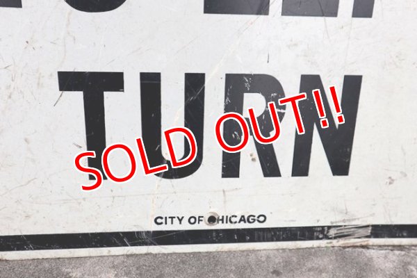 画像3: dp-181001-15 Road Sign "NO LEFT TURN"