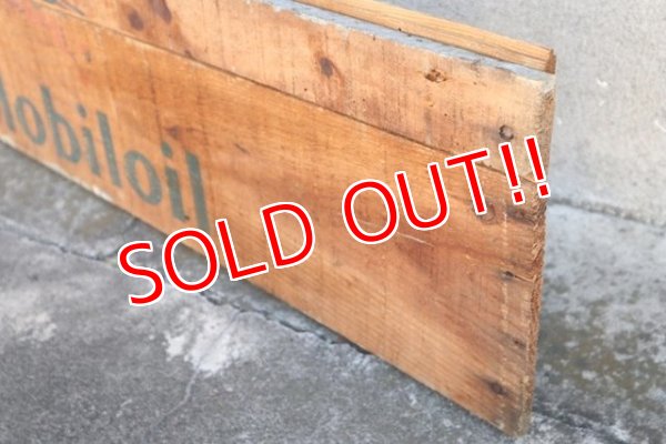 画像5: dp-181001-10 Mobiloil / 1940's Wood Sign