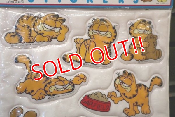 画像3: ct-181001-10 Garfield / 1978 Large Puffy Stickers