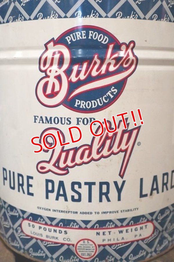 画像2: dp-181001-32 Burk's / Pure Pastry Lard Can