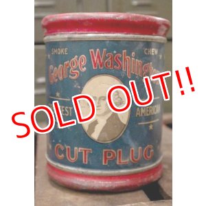 画像: dp-181001-31 GEORGE WASHINGTON / CUT PLUG Tobcco Can
