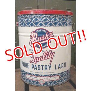 画像: dp-181001-32 Burk's / Pure Pastry Lard Can