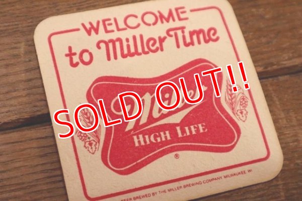 画像2: dp-181001-49 Miller High Life / Vintage Coaster