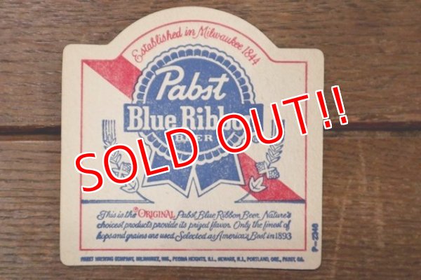 画像1: dp-181001-46 Pabst Blue Ribbon / Vintage Coaster