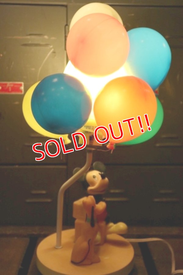 画像12: ct-181031-13 Mickey Mouse & Pluto / 1980's Balloon Light