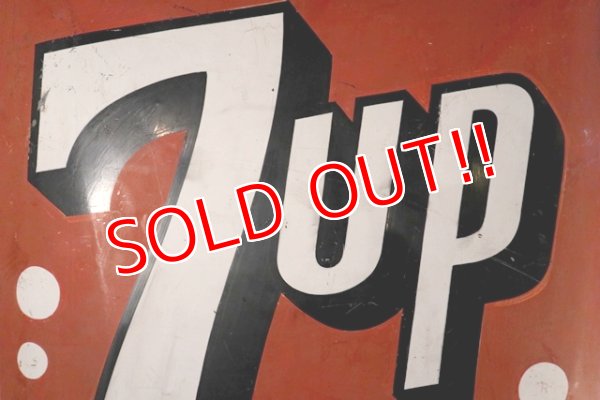 画像6: dp-181001-12 7up / 1960's Metal Sign