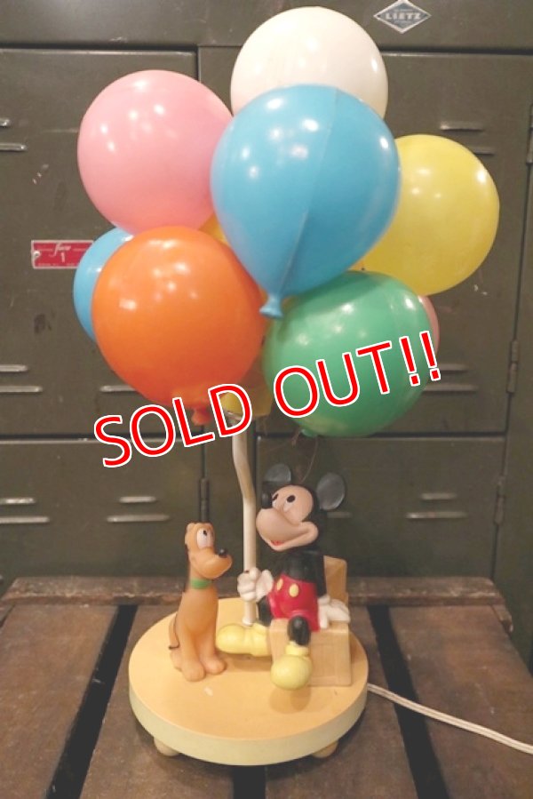 画像2: ct-181031-13 Mickey Mouse & Pluto / 1980's Balloon Light