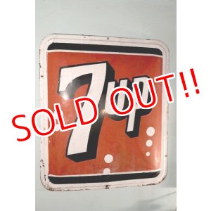 画像: dp-181001-12 7up / 1960's Metal Sign