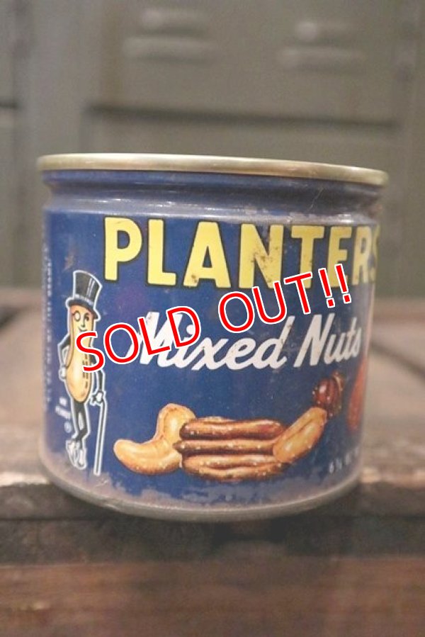 画像1: dp-181101-08 Planters / Mr.Peanuts 1960's Mixed Nuts Tin Can