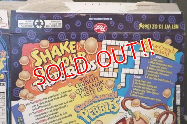 画像6: dp-181101-50 The Flintstones / Post 1995 Cinna-Crunch Pebbles Cereal Box