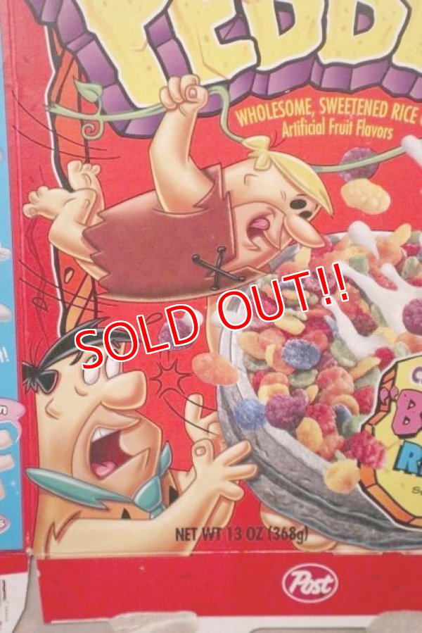 画像2: dp-181101-50 The Flintstones / Post 1995 Fruity Pebbles Cereal Box