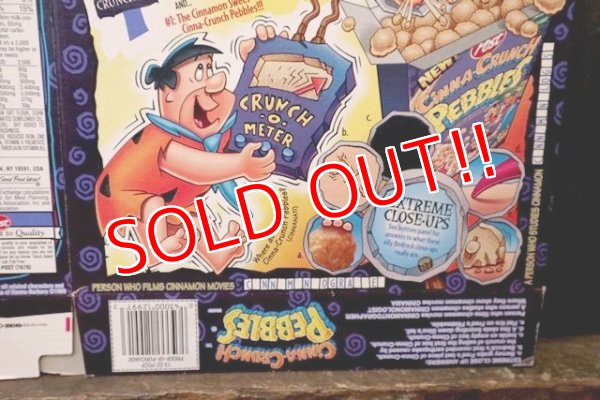 画像8: dp-181101-50 The Flintstones / Post 1995 Cinna-Crunch Pebbles Cereal Box