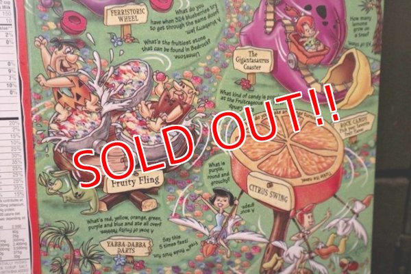 画像8: dp-181101-50 The Flintstones / Post 1995 Fruity Pebbles Cereal Box