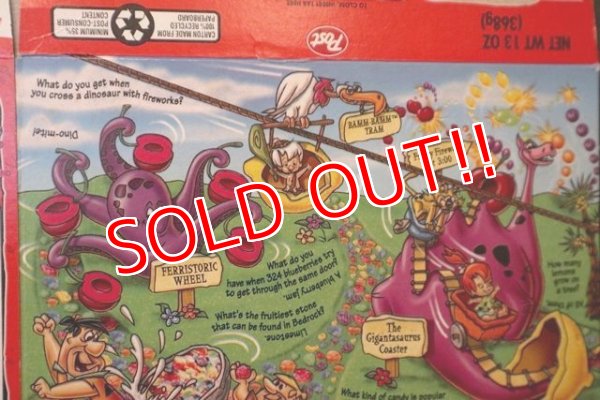 画像7: dp-181101-50 The Flintstones / Post 1995 Fruity Pebbles Cereal Box