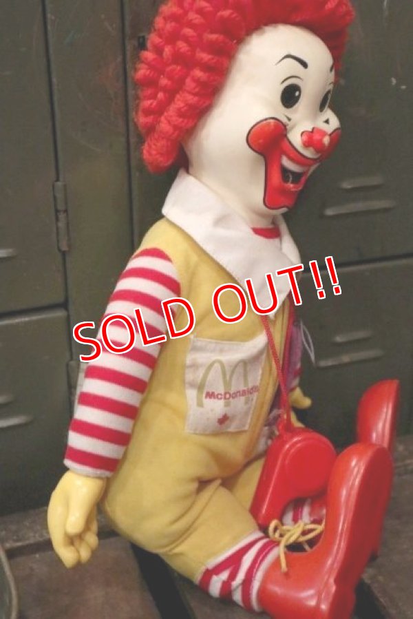 画像9: ct-181101-37 McDonald's CANADA / Hasbro Ronald McDonald 1978 Whistle Doll