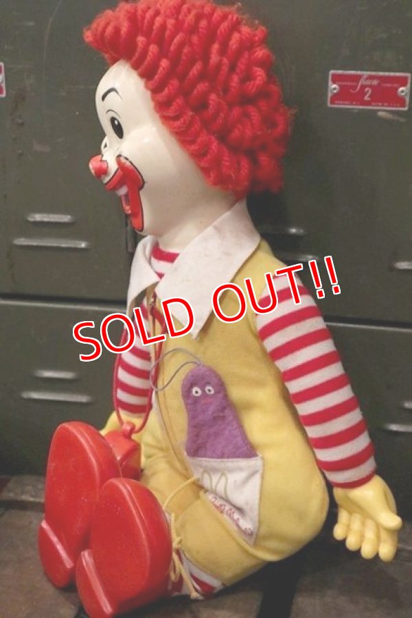 画像8: ct-181101-37 McDonald's CANADA / Hasbro Ronald McDonald 1978 Whistle Doll