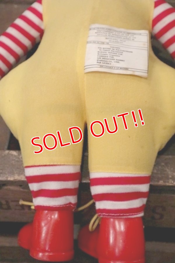 画像10: ct-181101-37 McDonald's CANADA / Hasbro Ronald McDonald 1978 Whistle Doll